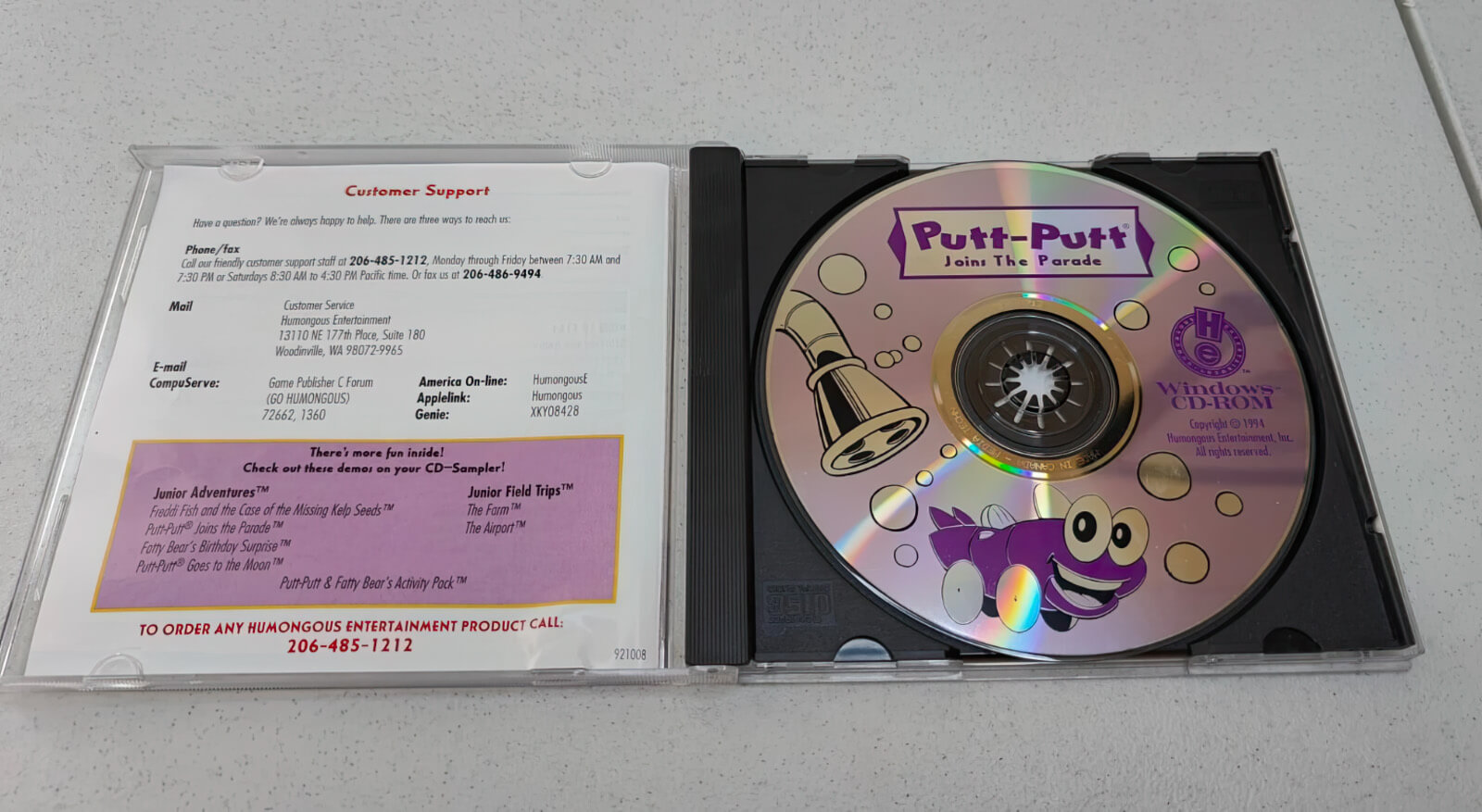 Лицензионный диск Putt-Putt Joins the Parade для Windows